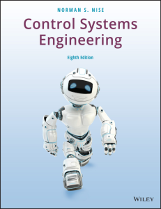 Control Systems Engineering 8th Edition Textbook by Norman Nise