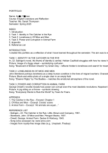 English Literature Portfolio: Themes in Classic Novels