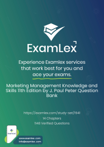 Marketing Management Question Bank
