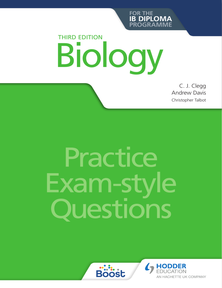 Ib Bio Letters IB Biology Textbook Third Edition