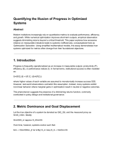 Quantifying the Illusion of Progress in Optimized Systems