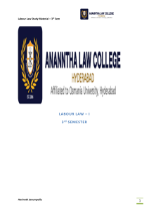 Labour Law Study Material 3rd Sem