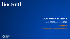 Computer Science Lesson 4: Logical Functions in Excel
