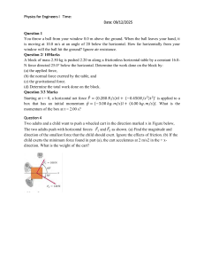 Physics for Engineers I Exam Questions
