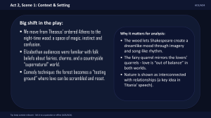 Act 2 Scene 1 Context & Setting Analysis