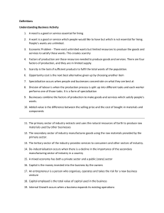 Business Studies Definitions Textbook