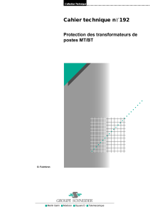 Protection des transformateurs MT/BT - Cahier technique Schneider n&deg;192