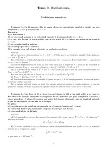 Oscilaciones: Problemas Resueltos