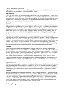 What Makes a Good Parent: Key Qualities for Effective Parenting