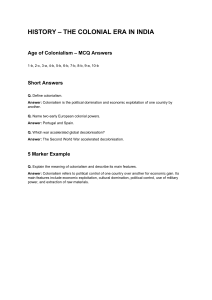 India History, Civics, Economics Study Guide Answers