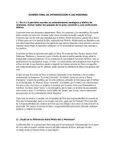 Examen Final de Introducci&oacute;n a las Misiones