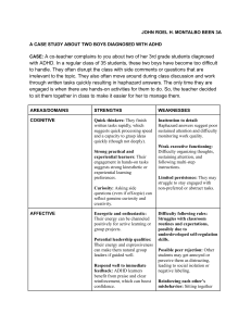 Case Study: Two Boys with ADHD in 3rd Grade