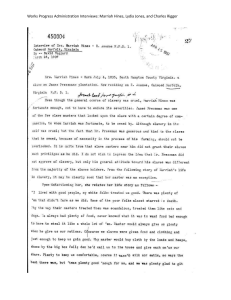 WPA Slave Narratives: Marriah Hines Interview (1937)