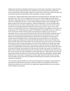 College Sports & NIL: Gender Inequality Issues