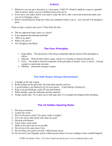 Chess Rules & Principles Handout