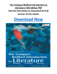The Compact Bedford Introduction to Literature 13th Edition PDF