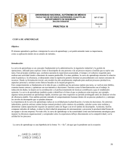 Pr&aacute;ctica 10: Curva de Aprendizaje - UNAM FES Cuautitl&aacute;n