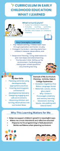 Curriculum in Early Childhood Education: What I Learned