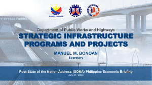 DPWH Strategic Infrastructure Programs & Projects 2023
