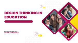 Design Thinking in Education: A Philippine Context