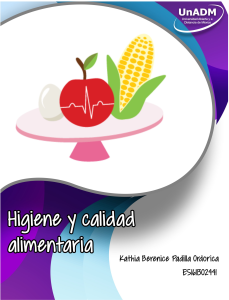 Higiene y calidad alimentaria - Libro de texto