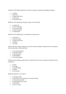 Computer Basics Multiple Choice Quiz