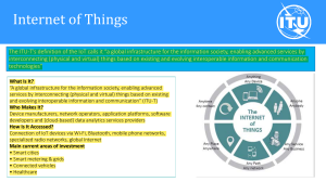 Internet of Things (IoT) - ITU-T Definition & Overview