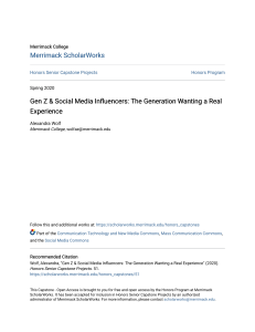 Gen Z & Social Media Influencers: Real Experience Research