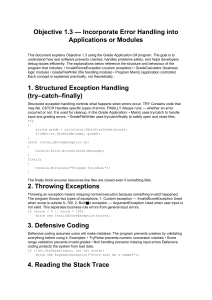 C# Error Handling: Objective 1.3 Guide