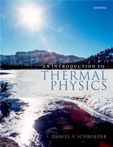 An Introduction to Thermal Physics Textbook