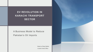 EV Revolution in Karachi Transport Sector: Business Model to Reduce Oil Imports