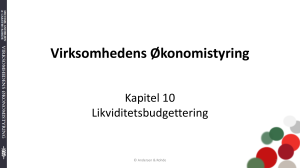 Likviditetsbudgettering i Virksomhedsstyring