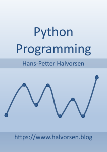 Python Programming Textbook by Hans-Petter Halvorsen