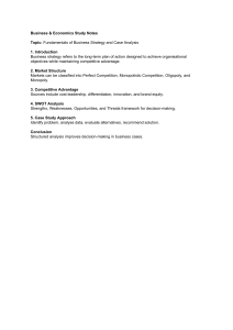 Business Strategy Study Notes: Fundamentals & Case Analysis