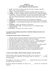Chapter 22 Vocabulary Workbook