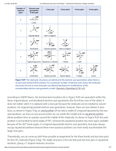 Molecular Structure and Polarity - VSEPR Theory