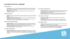 Op-Ed Best Practices Guide