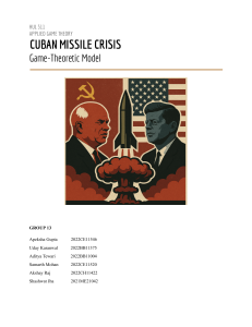 Cuban Missile Crisis Game-Theoretic Model Analysis