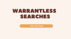 Warrantless Searches: Legal Exceptions & Liabilities