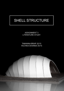 Shell Structure: Literature Study on Concrete Shells