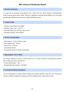 EBC Fitness & Readiness Report for Everest Trek