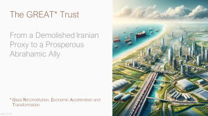 The GREAT Trust: Gaza Reconstruction & Economic Transformation Plan