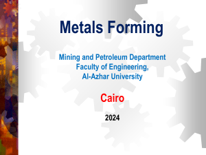Metals Forming: Metal Casting Textbook