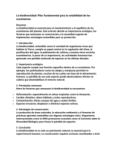 Biodiversidad: Pilar para la estabilidad de los ecosistemas