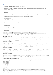 SAP S/4HANA MRP Sourcing FAQ Guide