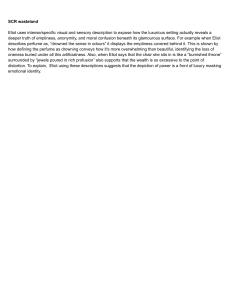 Eliot's The Waste Land: Luxury and Emptiness Analysis