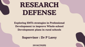 SMTs Strategies in Professional Development for Rural Schools