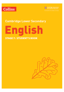 Cambridge Lower Secondary English Stage 7 Student's Book