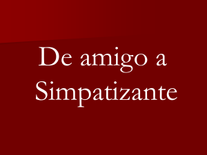 De amigo a Simpatizante: Estudio B&iacute;blico