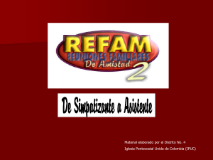 Estudio B&iacute;blico: De Simpatizante a Asistente (REFAM 2)